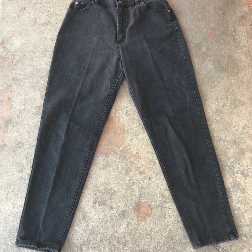 ❌SOLD❌Vintage Lee High Waisted Black Women's Jeans - Picture 2 of 6